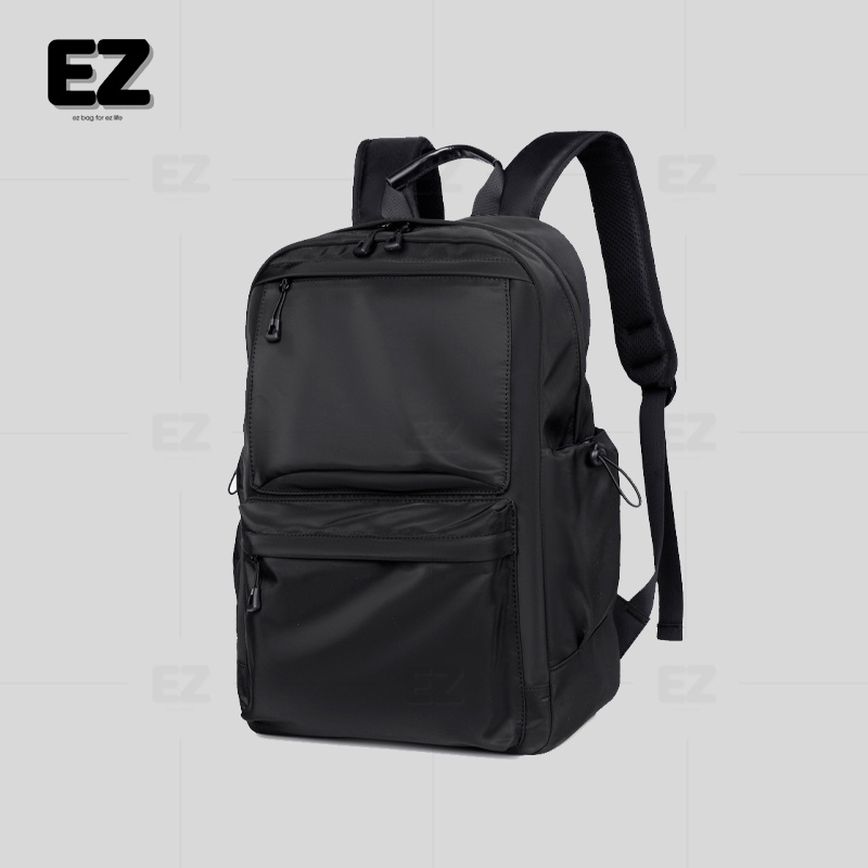 Balo đi học da basic BLD03 đựng laptop 15.6 inch , Balo da PU cao cấp chống nước , Cặp đi học da đen trơn nam nữ