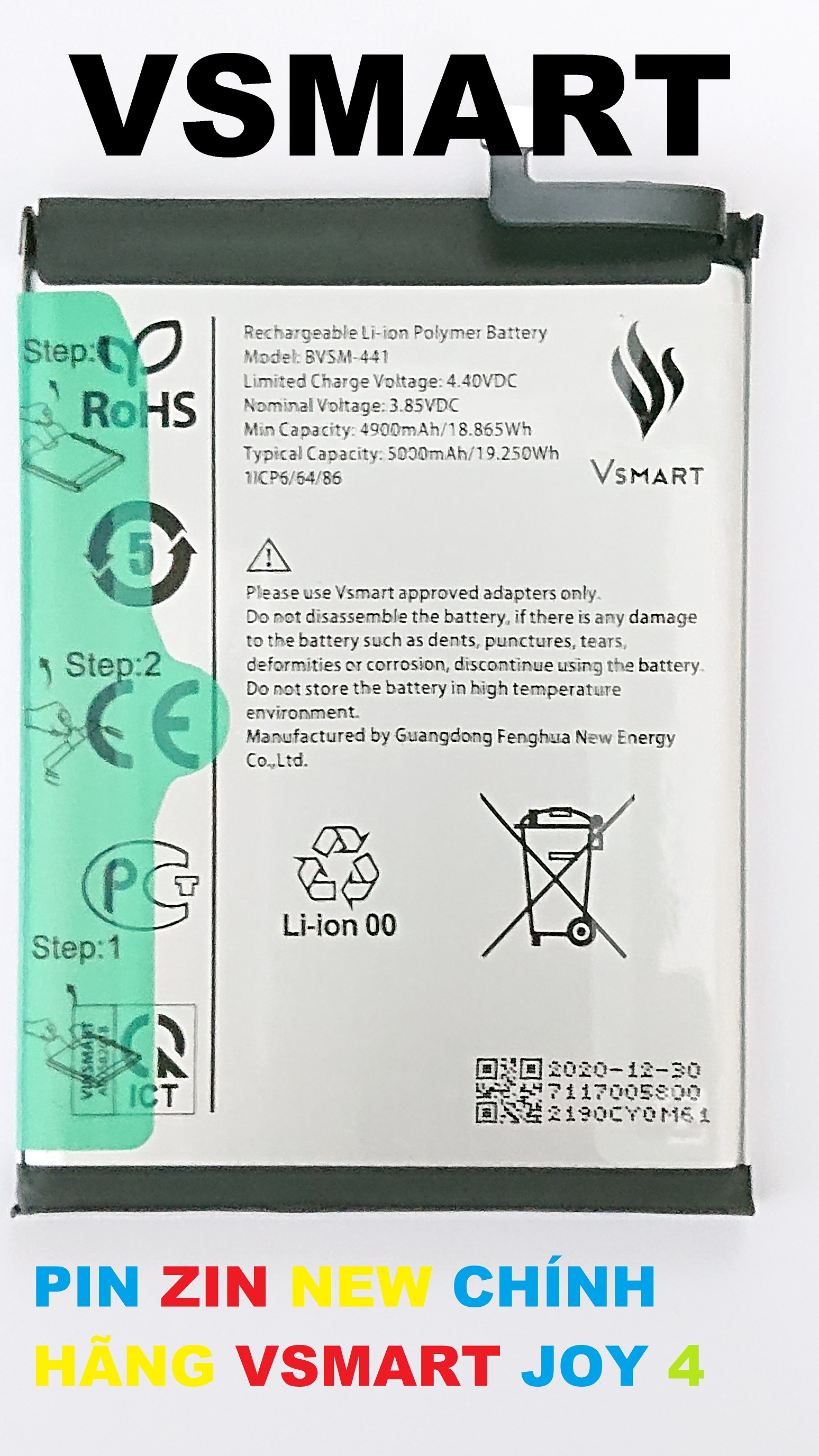 PIN ZIN NEW CHÍNH HÃNG VSMART JOY 4 : BSVM-441