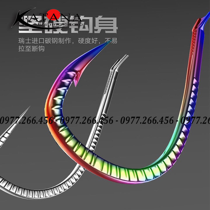 Lưỡi Câu Vảy Rồng Titan 7 Màu