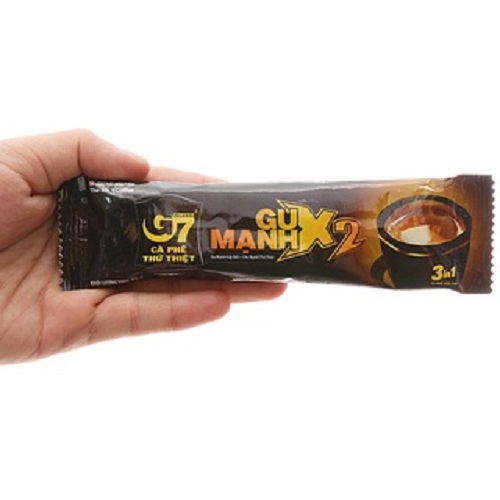 Trung Nguyên Legend Cà Phê Hòa Tan G7 3in1 Gu Mạnh X2 - Cà Phê Sữa Đậm Vị Chuẩn Gu Việt (Hộp 12 Gói x 25gr)