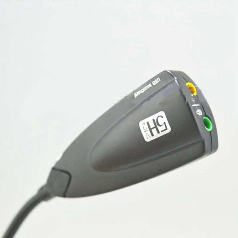 External USB Sound Card Wired Recording Sound Card 7.1 Adapter 5HV2 3D Audio Headset Microphone