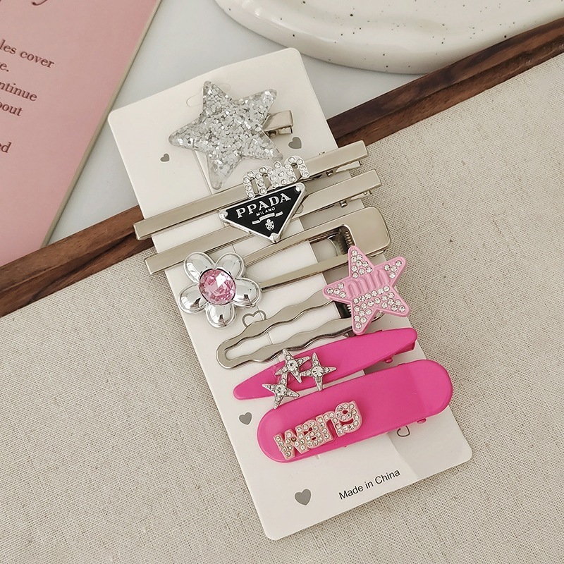 Set 7 kẹp tóc NOVSET set 7 cặp tóc chữ Min min cao cấp
