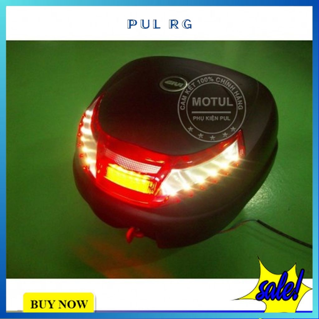 Thùng sau givi E350RN-S3 có đèn led kèm sẵn đế gắn thùng dung tích 35 lít hàng chính hãng