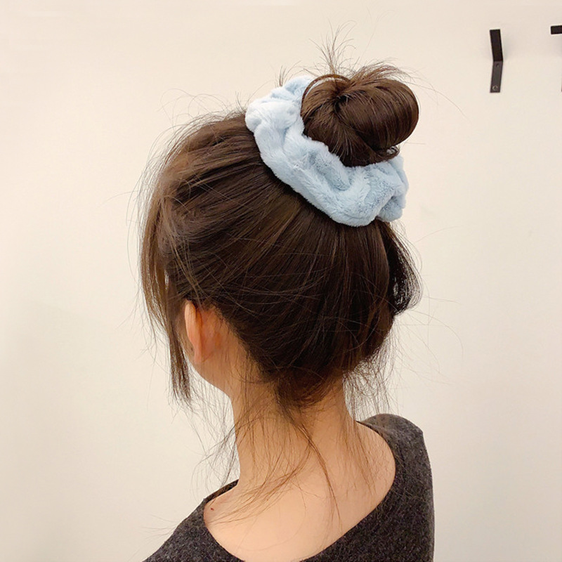 Dây cột tóc Scrunchies lông nhung siêu mềm