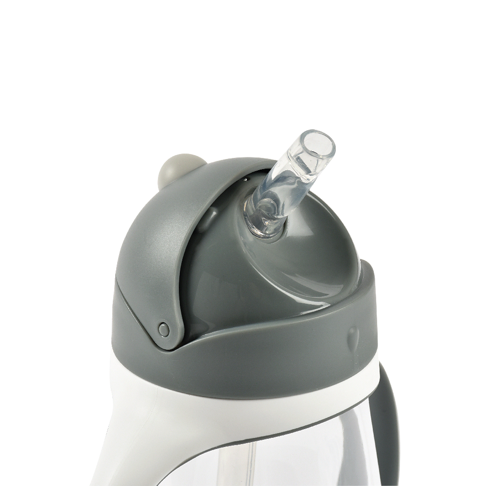 BEABA ขวดหัดดื่ม Straw Cup Tritan 300ml Charcoal Beaba ThaiPick