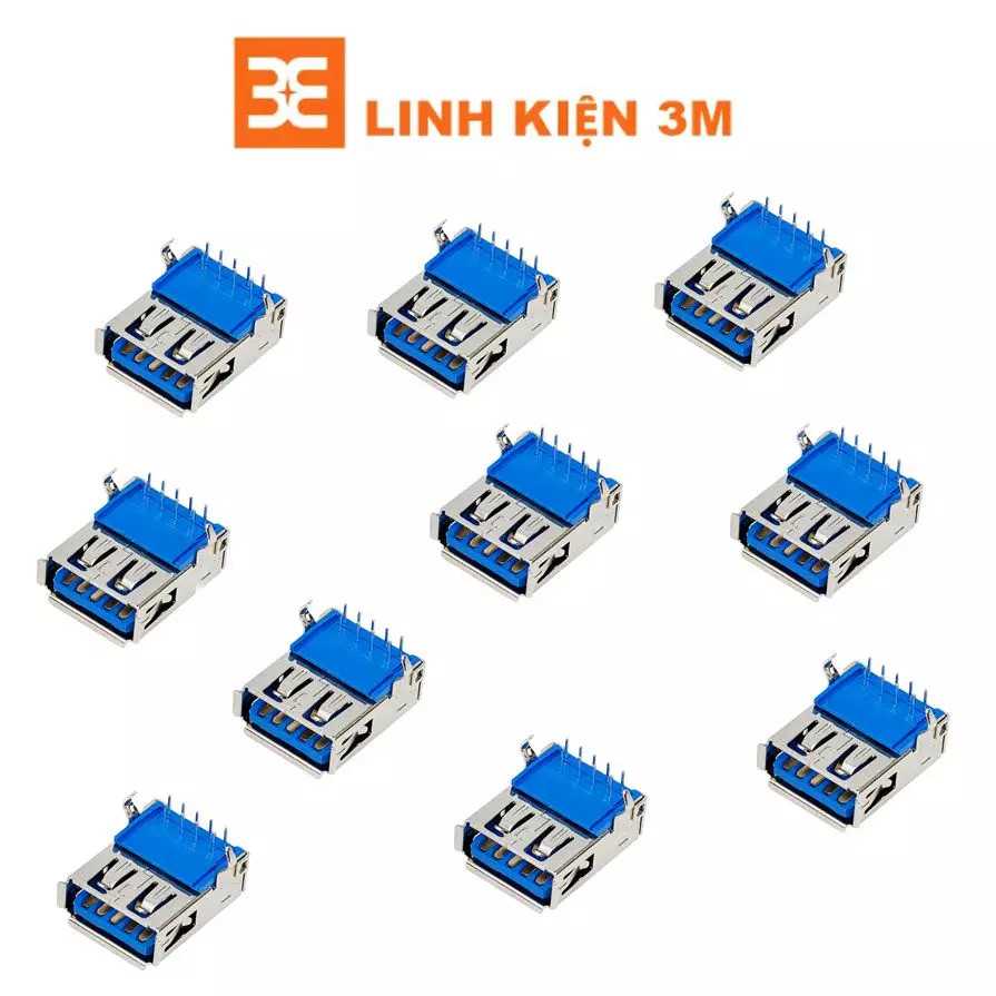 Cổng usb a 3.0 9 chân cái cong 90 độ