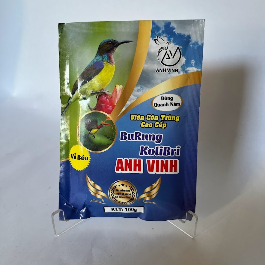 Cám chim hút mật ốc mít anh vinh 100gr - cám chim cao cấp