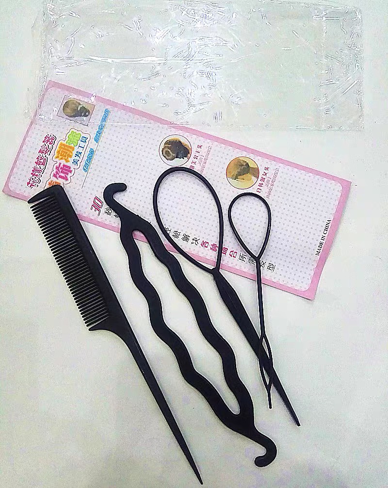 Bộ dụng cụ làm tóc 4 món, Dụng Cụ Tạo Kiểu Tóc-phukienteen