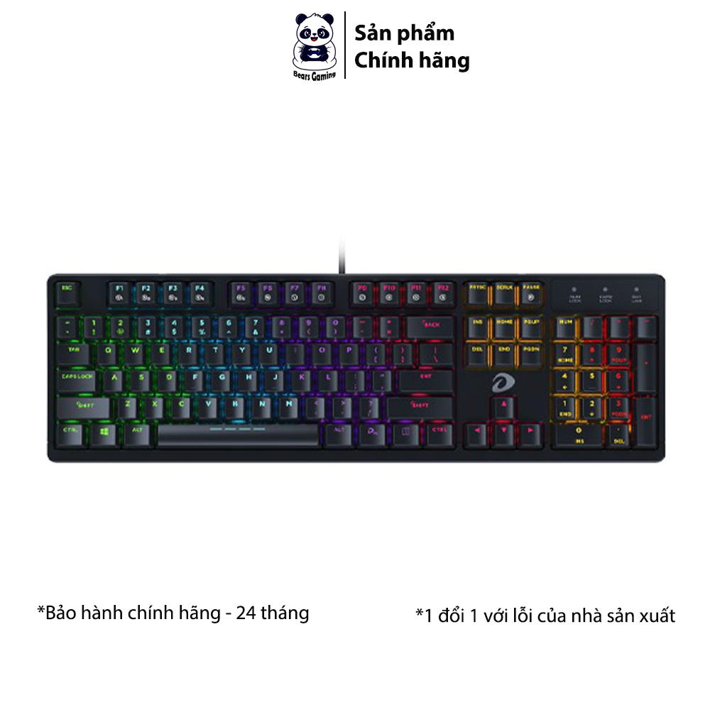 Dareu EK1280S | Bàn Phím Cơ Đen/Hồng (Blue/Red/Brown Switch)