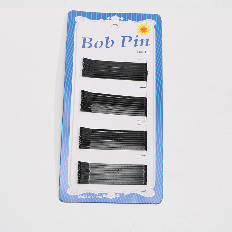 Vỉ kẹp ghim tóc màu đen thời trang Bob Pin ( 40 chiếc)
