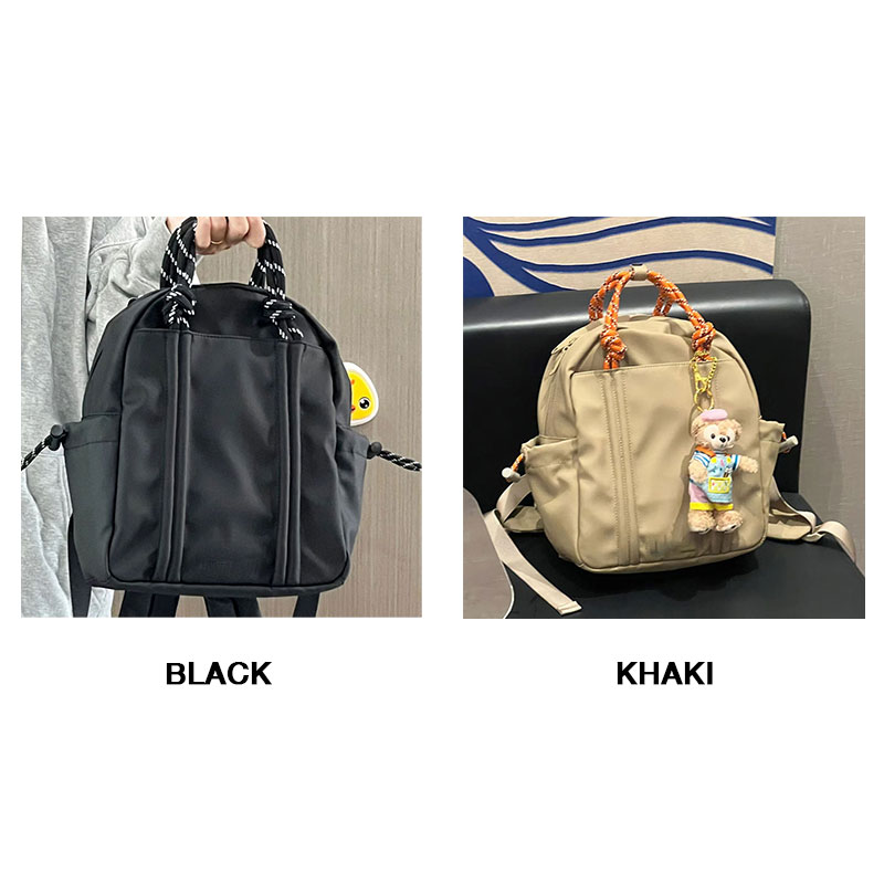 C&K Women's Backpack New Braided Rope Mini School Bag Casual Versatile Handheld Backpack
