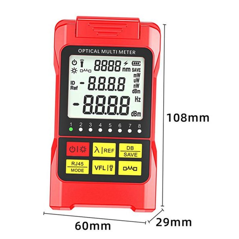 Fiber Optic Optical Meter RJ45 Tester -70- +10dbm for Light Attenuation ...