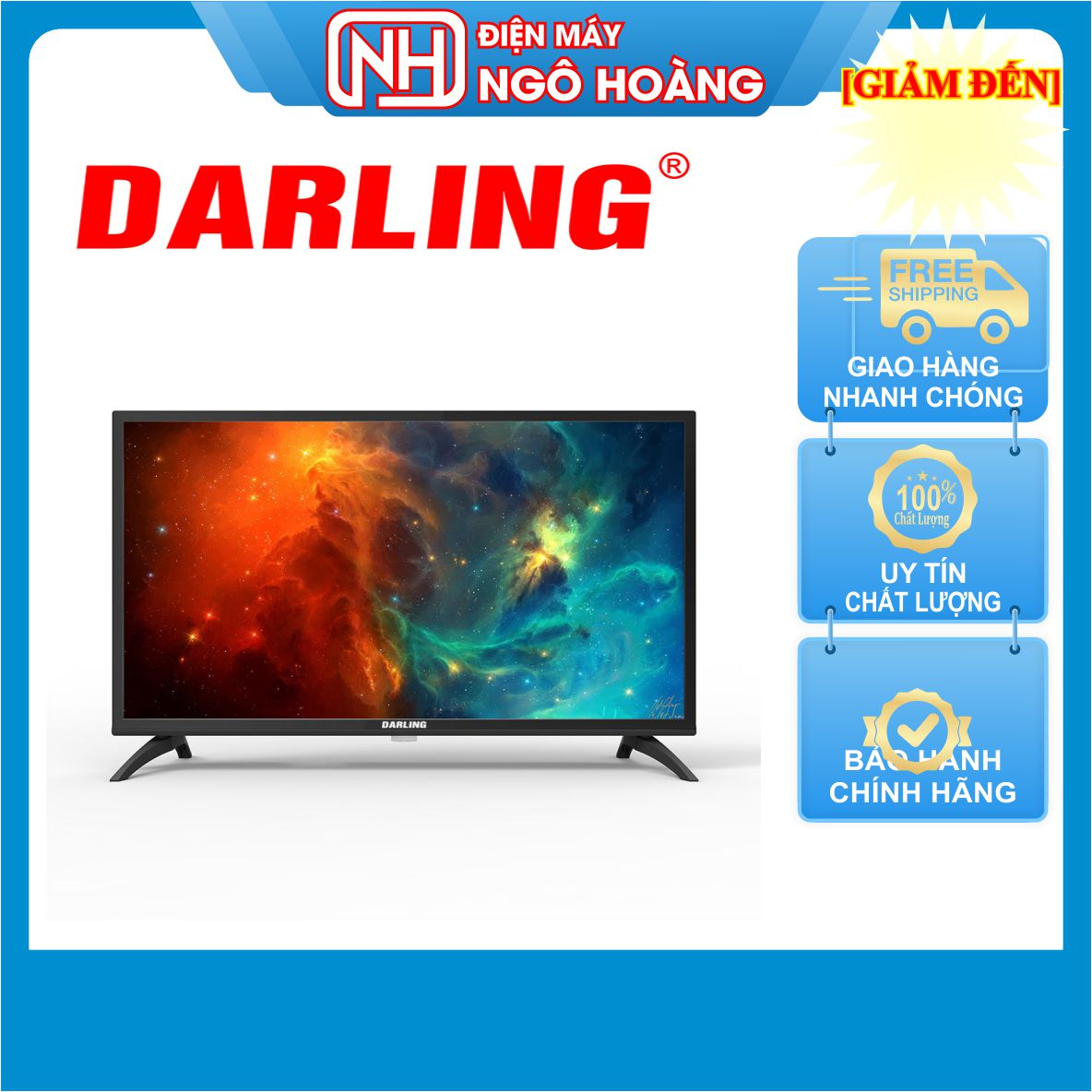 [FreeshipMAX] INTERNET TIVI DARLING 32 INCH 32HD958E ( miễn phí giao hàng nội thành tp HCM, ngoại tỉnh tính phí)