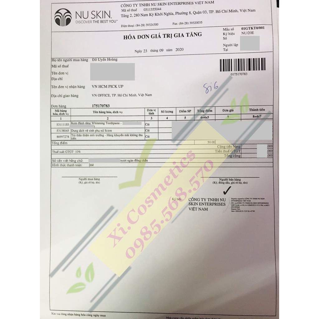 (KEM TIẾNG ANH) Kem đánh răng AP24 của Nuskin [ date 07/24 ]
