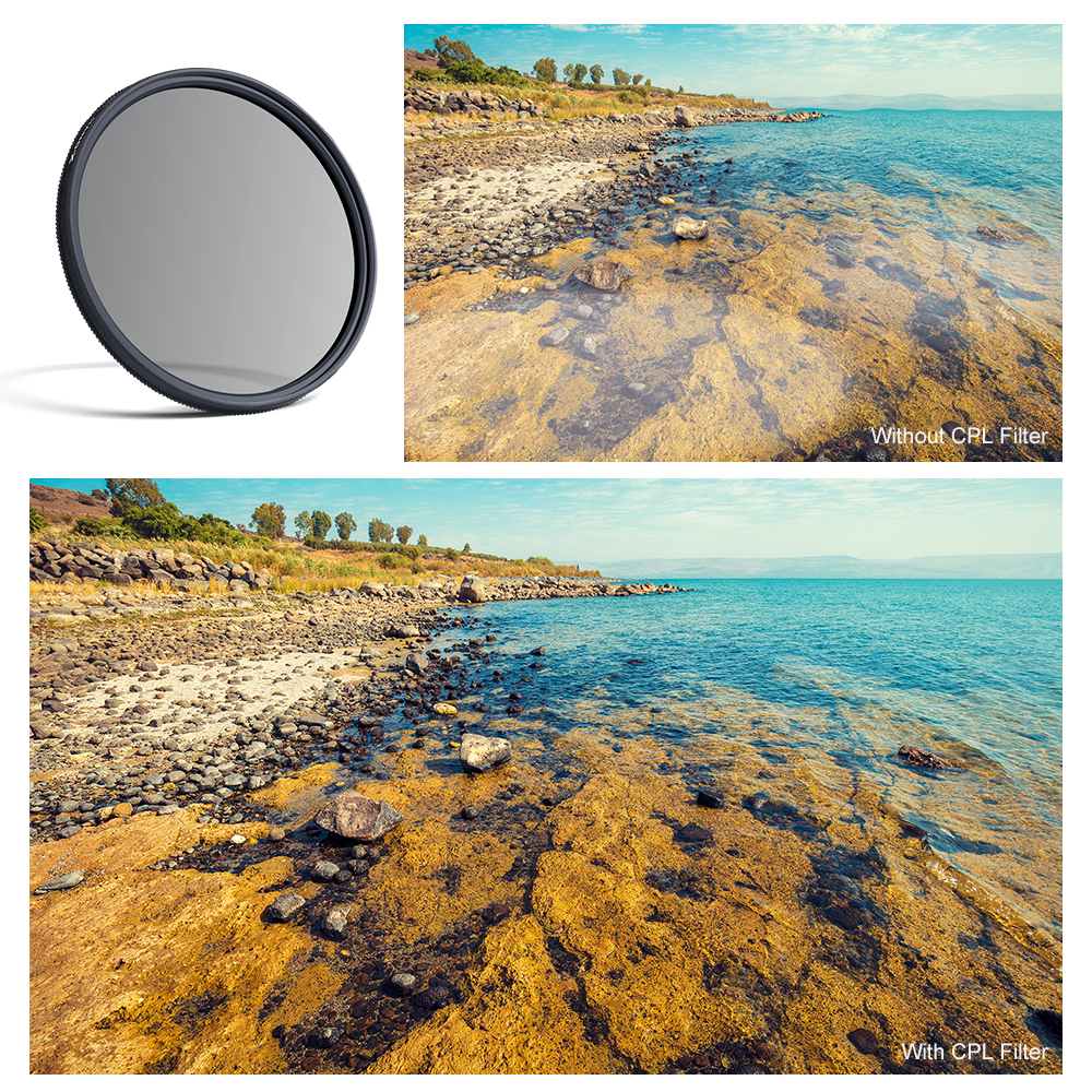 K&F Concept CPL Filter 18 Layer Super Slim Circular Polarizing Filter Multi-coated Polarized MRC Filter NANO-X Series