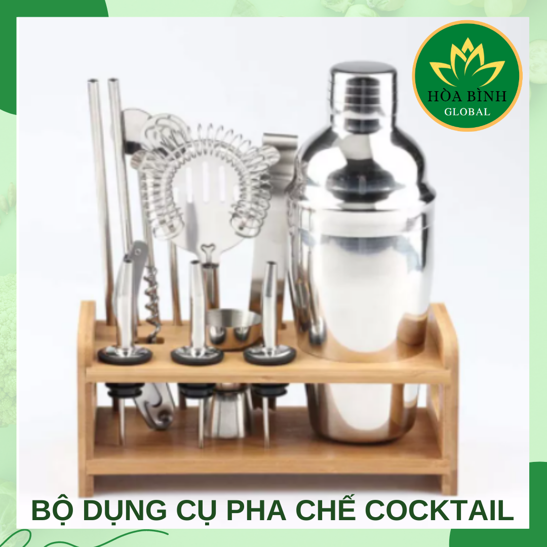 BỘ DỤNG CỤ PHA CHẾ COCKTAIL 23 MÓN