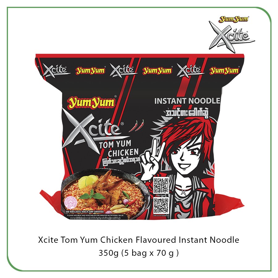 Yum Yum Xcite Instant Noodle Tom Yum Chicken Flavour 70g (70g x