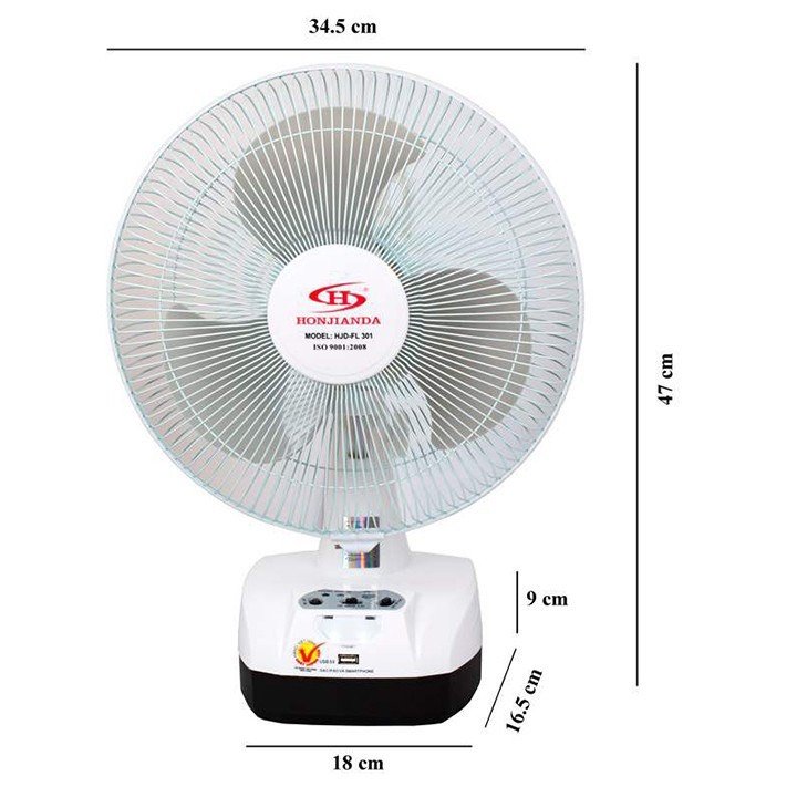 Quạt tích điện HONJIANDA FL301