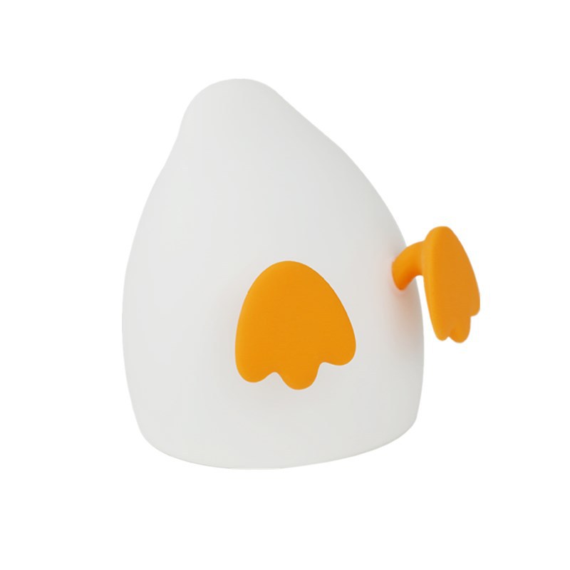Sáng Tạo Silicone vịt đèn ban đêm cạnh giường ngủ đèn ngủ sạc điện thoại di động giá đỡ điện thoại thời gian ánh sáng mờ đèn vỗ