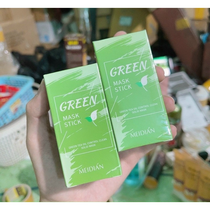 Mặt Nạ Dạng Lăn Trà Xanh MEIDIAN