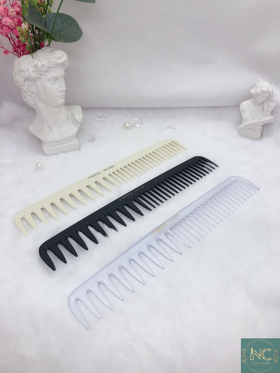 Lược cắt tóc nam nữ , lược răng thưa tạo kiểu tóc barber