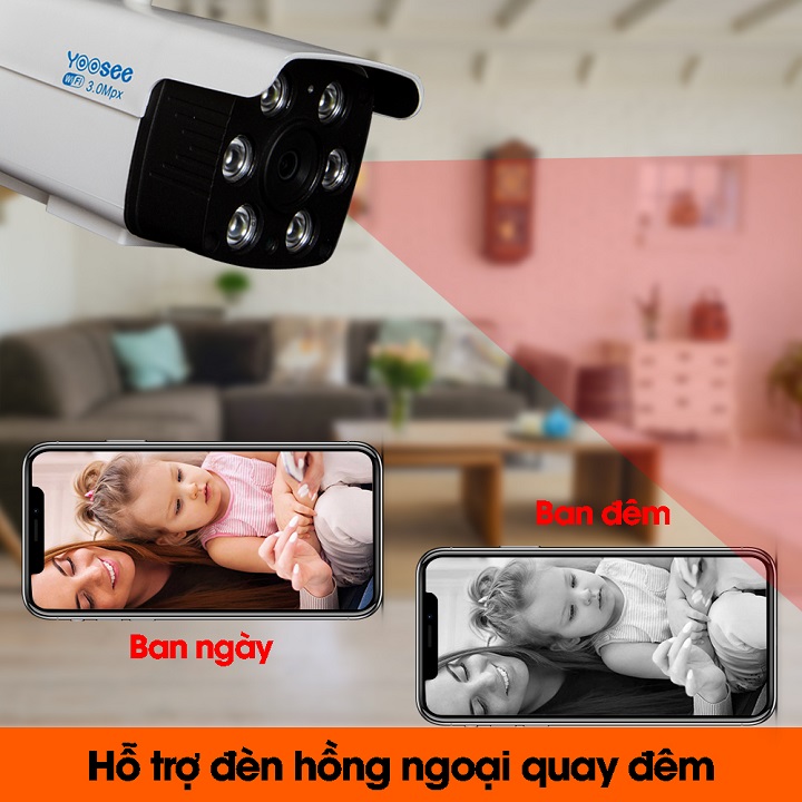 Camera Ngoài Trời 2.0 Yoosee Chống Nước Đàm Thoại 2 Chiều