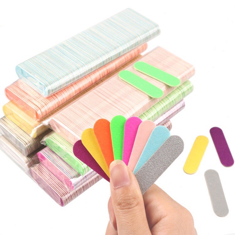 Dũa móng tay dũa mini hai mặt (set 10 cây)