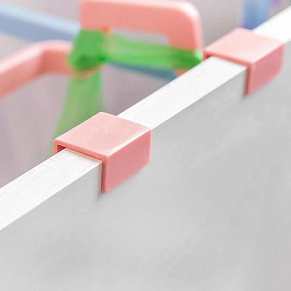COOLELECT 1pc Kitchen Hanging Trash Plastic Rack Storage Garbage Holder Save Space 35g Ready Ship