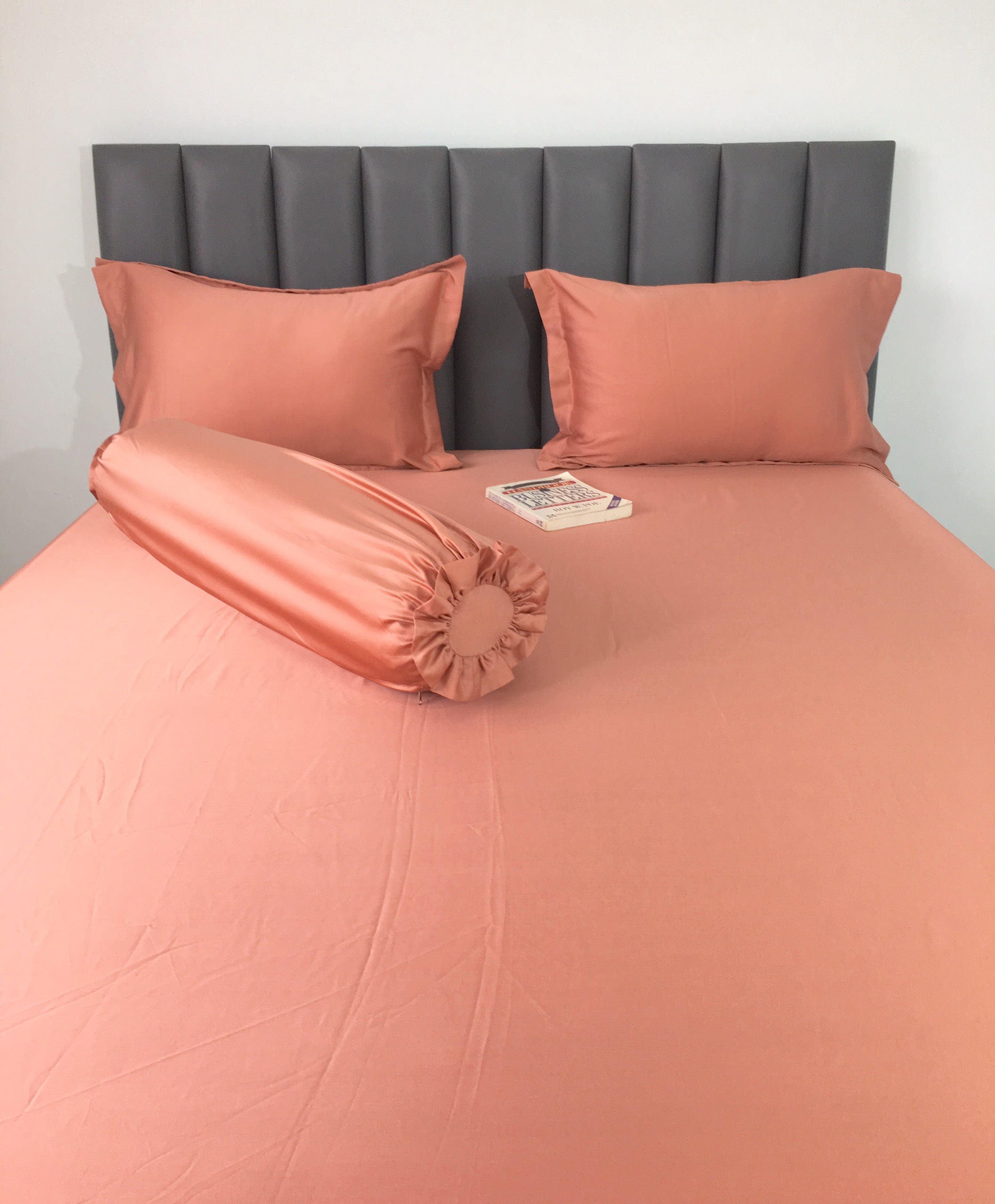 VỎ GỐI ÔM 100% TENCEL 60s MÀU TRƠN