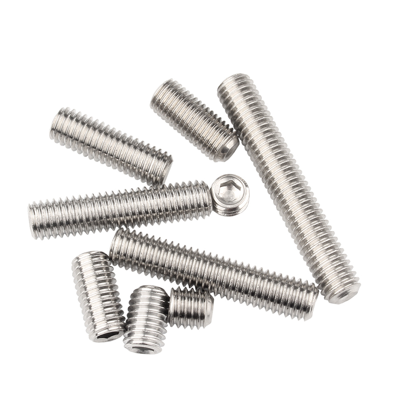 Vít đặt đầu dẹt bằng thép không gỉ 304 với măng sông lục giác bên trong không có đầu Vít Máy M2 m2, 5 m3 M4 M5