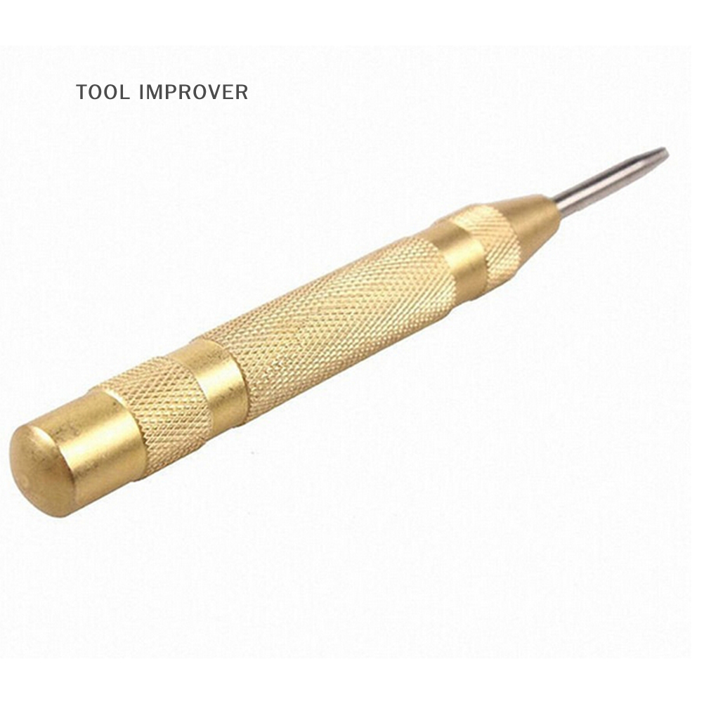 TOOL IMPROVER 5 Inch Automatic Center Pin Punch Spring Loaded Mark Starting Holes Tools