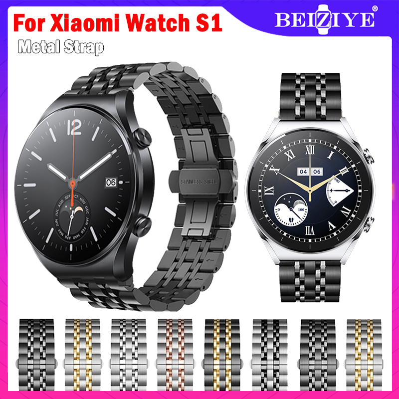 Dây đeo kim loại bằng thép không gỉ cho Xiaomi Watch S1 Pro Dây đeo cổ tay cho Xiaomi Watch S1 Dây đeo tay có thể thay thế