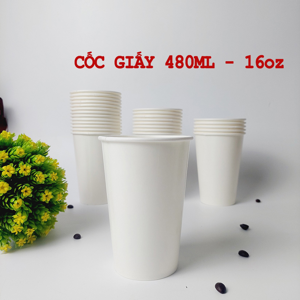 50 chiếc cốc giấy 480ml - 16oz
