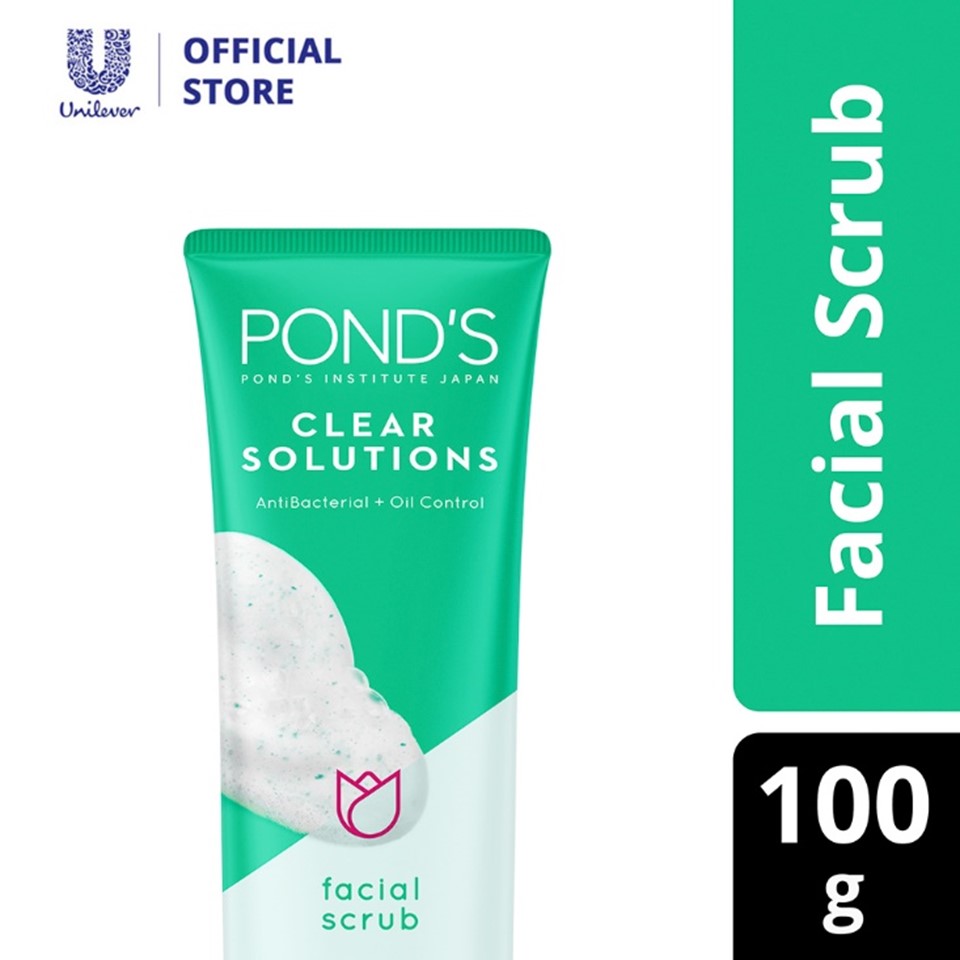 ponds acne clear facial scrub