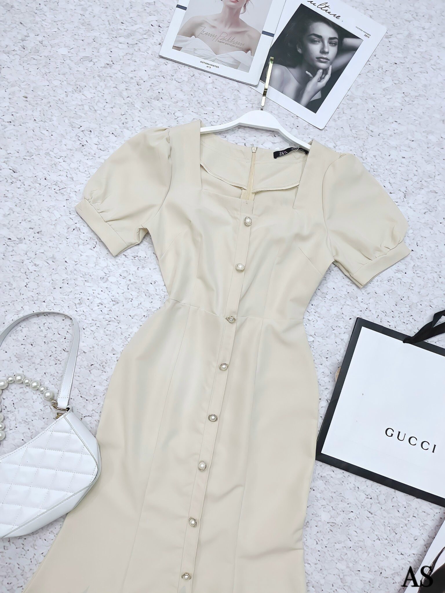 🌿 VÁY TAY BỒNG ĐUÔI CÁ CÚC NGỌC🌿