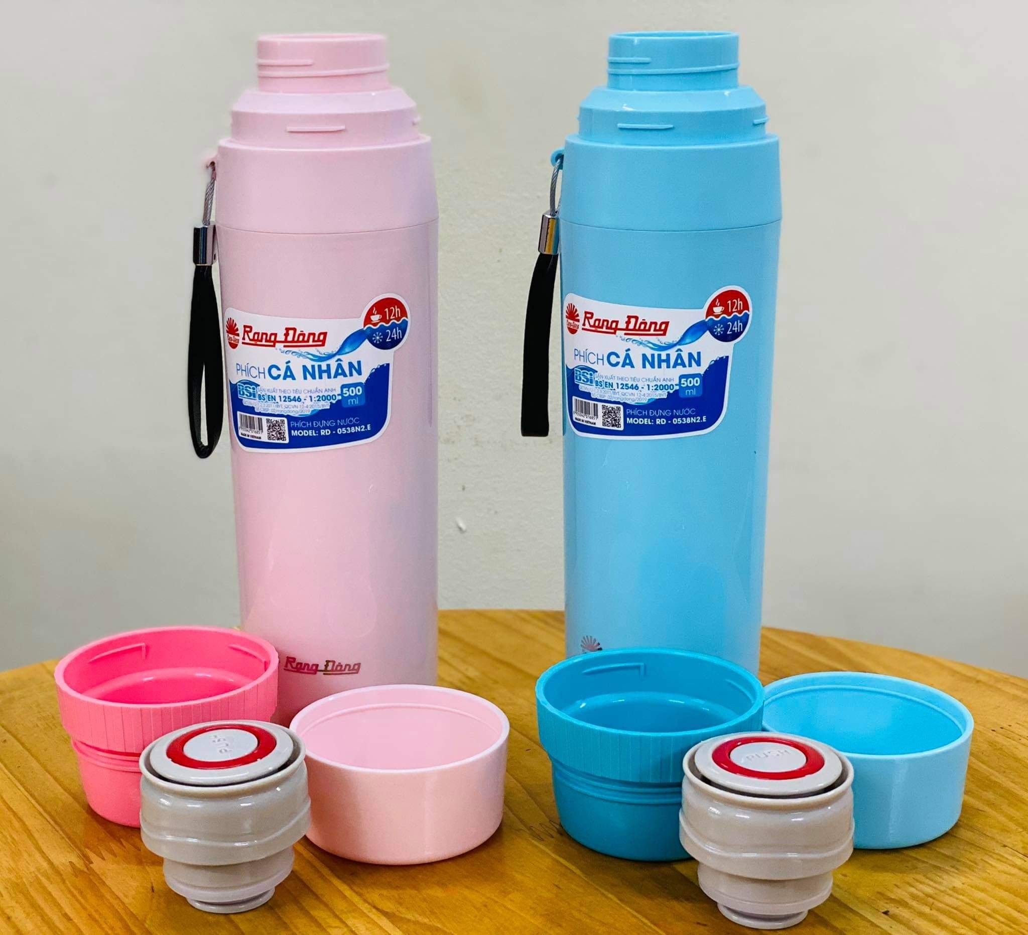 Phích giữ nhiệt cá nhân 0.5 lít Rạng Đông RD-0538N2.E