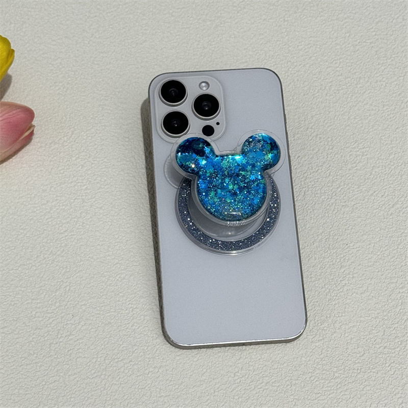 Zeallion Cartoon Mouse Head Pattern Magsafe Attraction Phone Grip Tok Phone Holder for iPhone Stand.