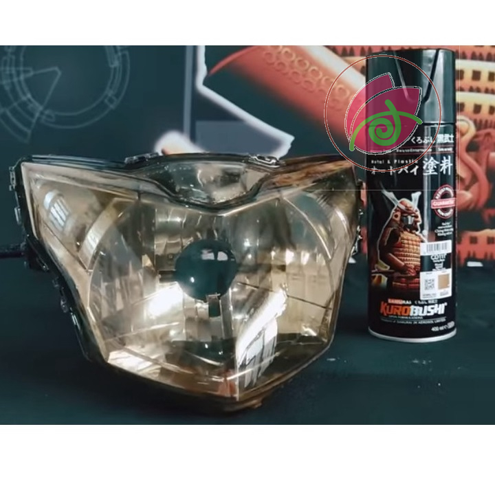 Sơn xịt hiệu ứng đèn xe Samurai CD111 candy Black đen