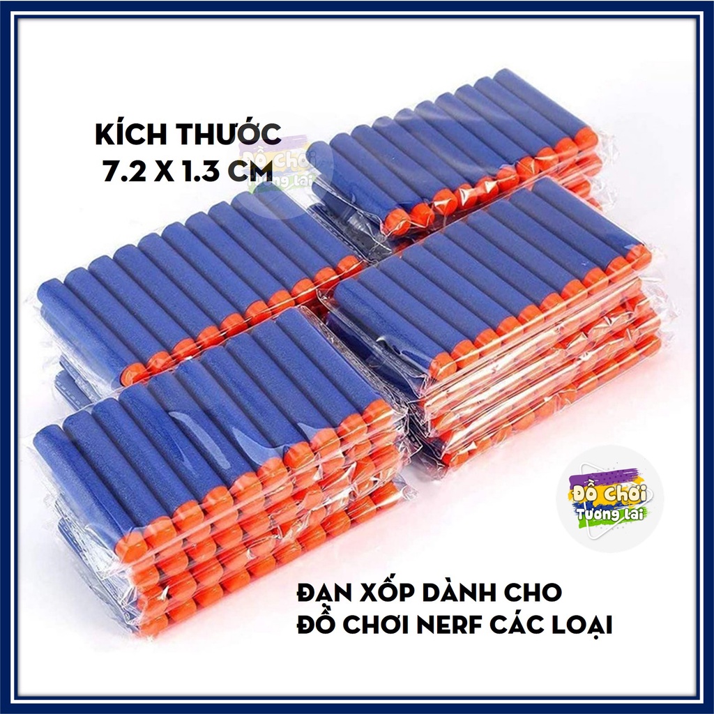 SP Bộ 10 Que Xốp Dài 7.2 x 1.3 cm Dành Cho Đồ Chơi Nerf