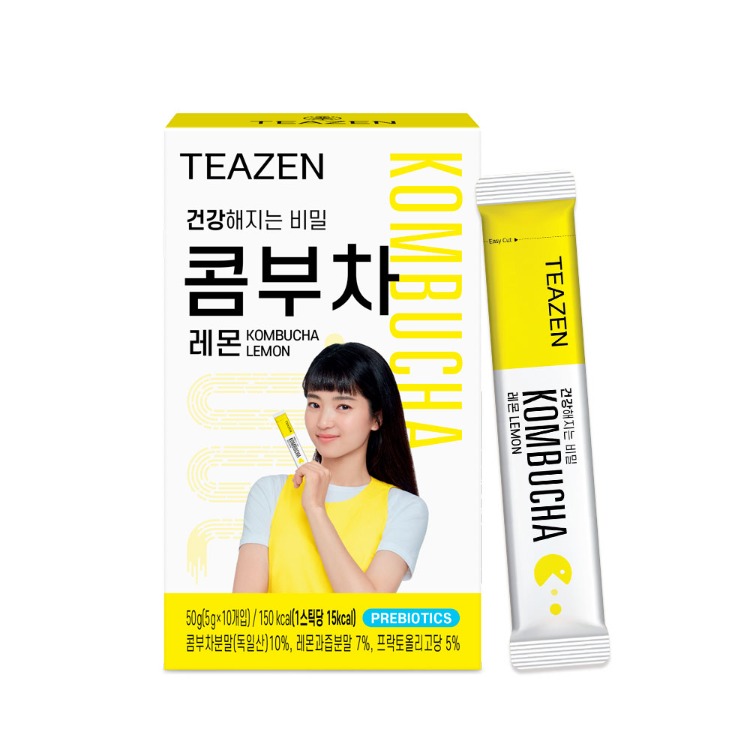 Combo 2 hộp Trà kombucha vị chanh Teazen (date 202̀5)