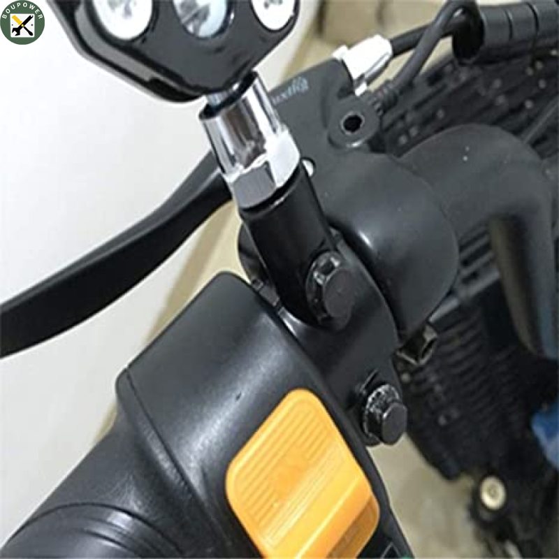 BouPower Motorcycle Handle Bar Mirror Mount Holder Rearview Handlebar Mirror Clamp