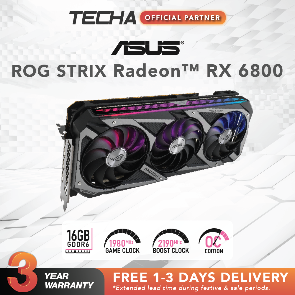 Kartu Grafis Asus Rog Strix Radeon Rx 6800 Oc Asus Geforce Rtx