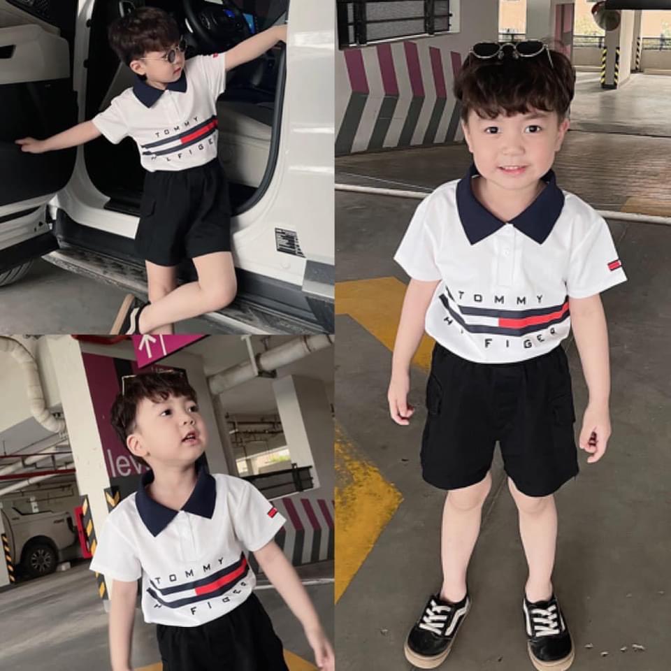 ÁO CHO BÉ KIỂU POLO TOMMY CHẤT THOÁNG MÁT
