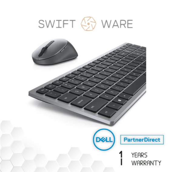 Dell Multi-Device Wireless Keyboard and Mouse - KM7120W - US International  (QWERTY)