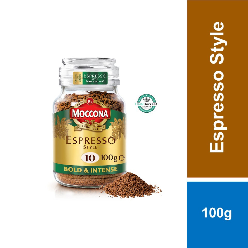 MOCCONA Classic Espresso Style Freeze Dried Instant Coffee Jar (100g