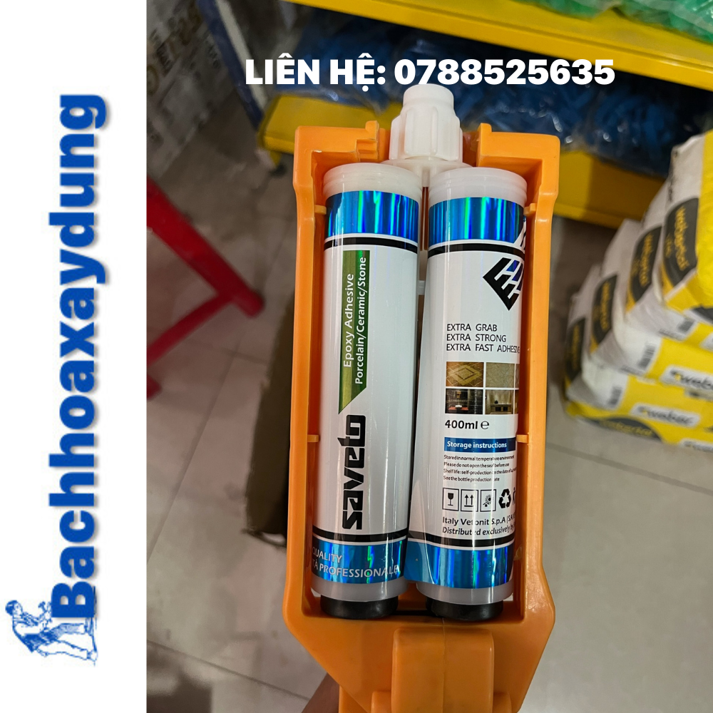 Súng bắn keo ron SAVETO Nhập Khẩu Cao Cấp (Sử dụng cho keo 2 thành phần)