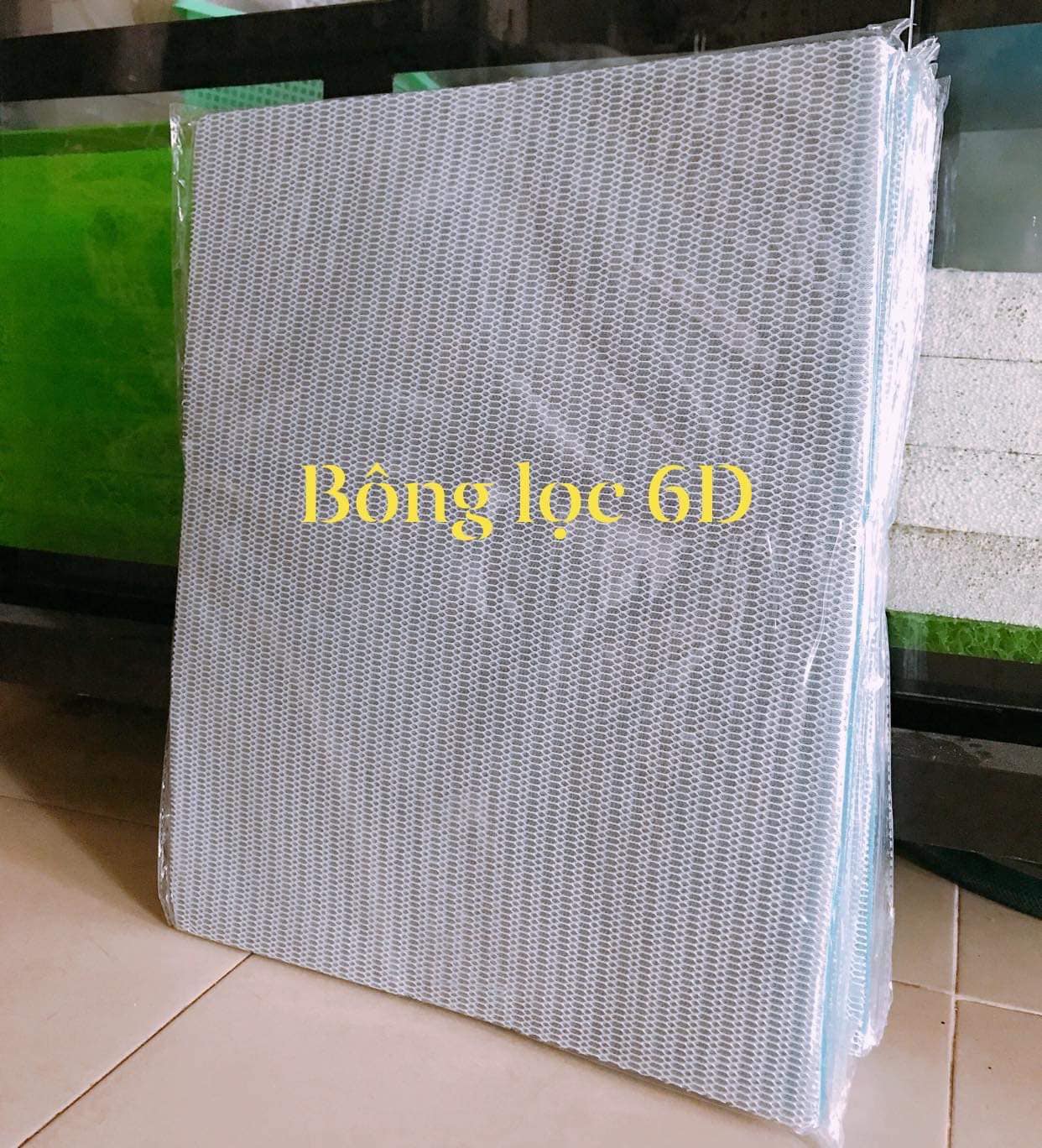 Bông lọc 6d _ 6 lớp lọc cặn bẩn , bông lọc cặn cho bể cá cảnh