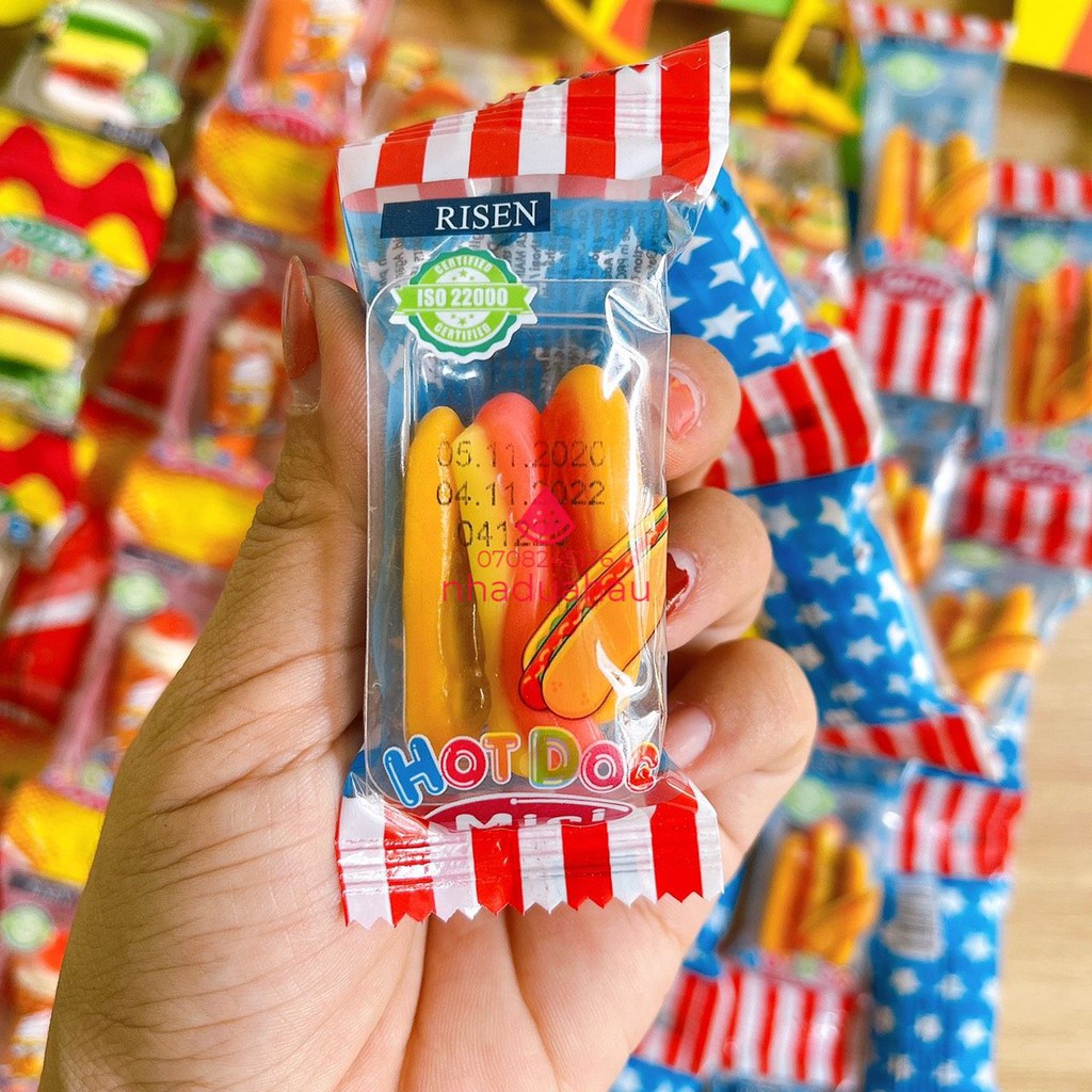 [Lốc 60 cái] Kẹo dẻo Gummy Mini Risen USA