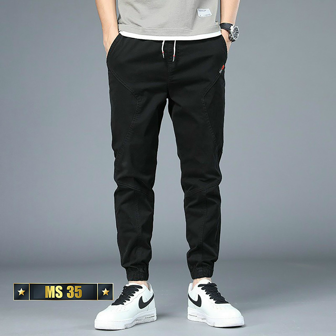 Quần Jogger nam thể thao thiết kế đơn giản phong cách - Chất dày dặn co giãn 4 chiều - Hottrend hàng VNXK thời trang Menshopps CT-50