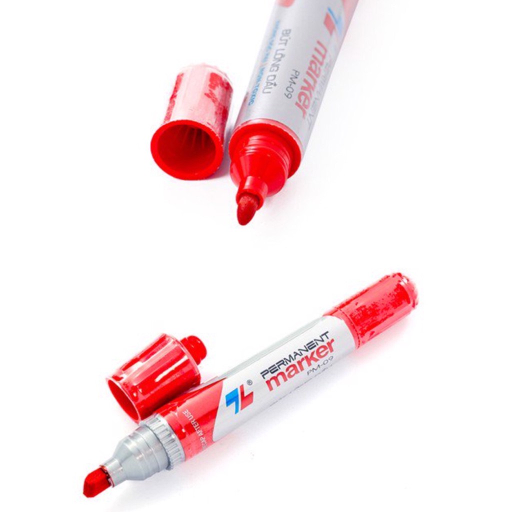 Bút lông dầu Thiên Long PM09 - Màu đỏ